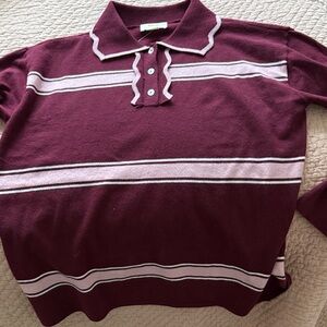 Anthropologie Maeve Polo Sweater